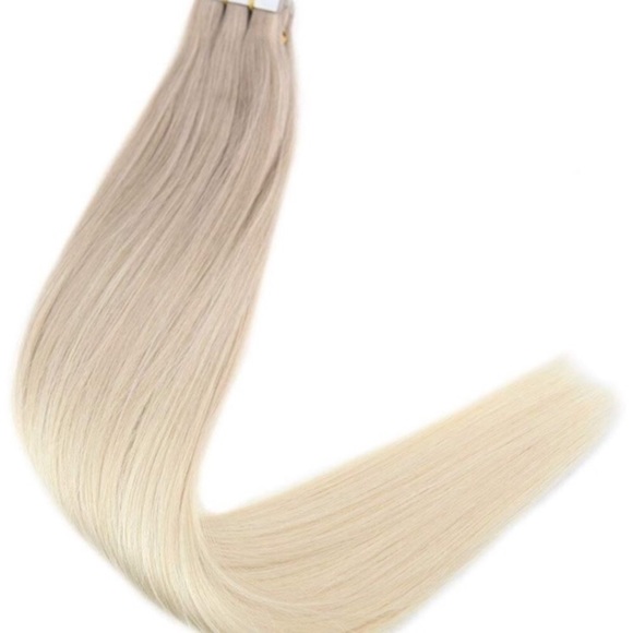 18” 4 PACK #18/60 Blonde HUMAN HAIR TAPE INS *NWT main image 6